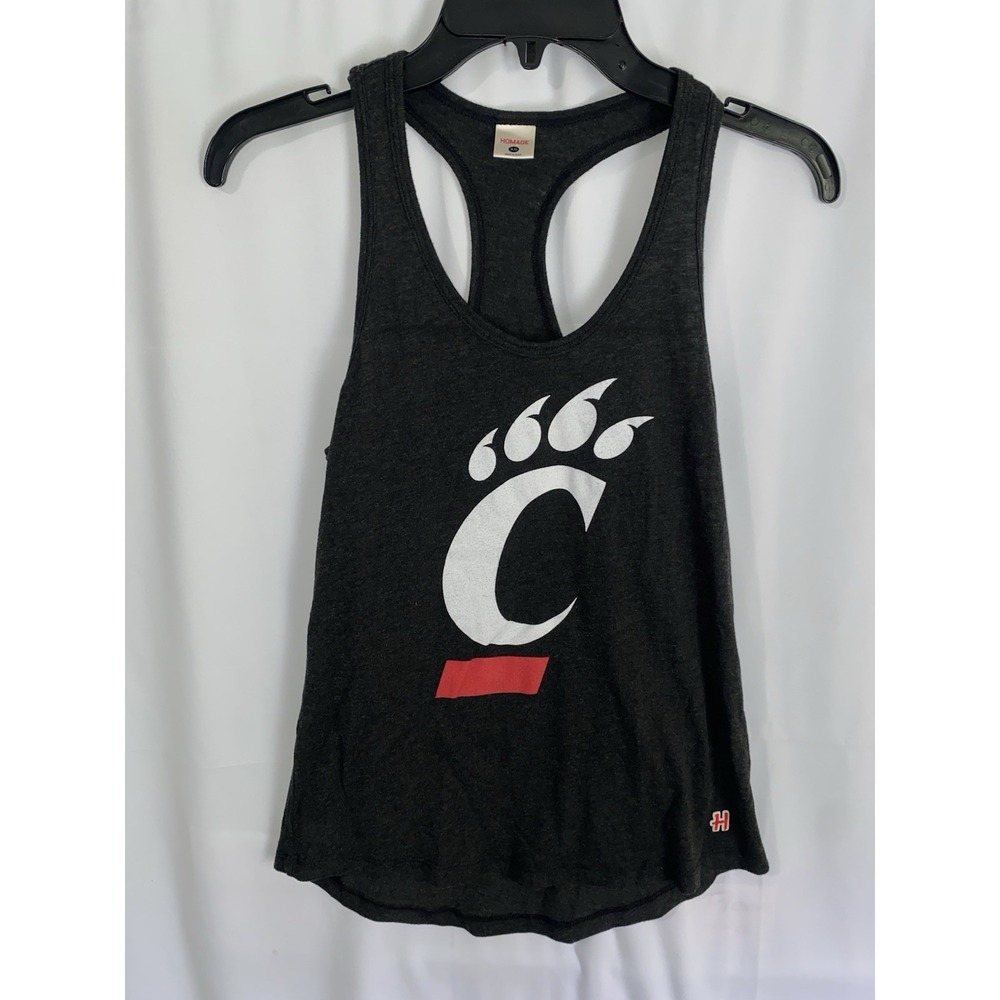 Homage University Of Cincinnati Bearcats C Paw Logo Tank Top Womens XS